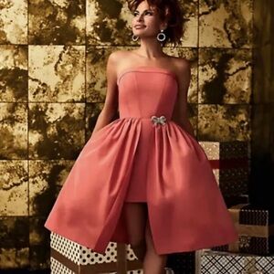NEW Eva Mendez Coral Cocktail Dress Size 16